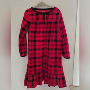 Carter's Plaid Fleece Kids Nightgown